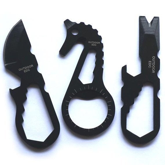 Three EDC multifunctional tools combined tools with pocket equipped with knife crowd cutting rope knife