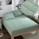 Đệm bông trải giường Khăn trải giường bằng vải bông đơn 	ga chun trải giường 2mx2m2	