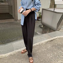 YUFEIER2022 new pants children loose straight cylinder wide leg pants high waist pituitary sensation slim 100 lap suit pants