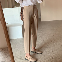 2022 Spring Summer New High-end Western Pants Women Career Women 90% Pants High Waist Pro Straight Cylinder Pants West Dress Pants Women Summer