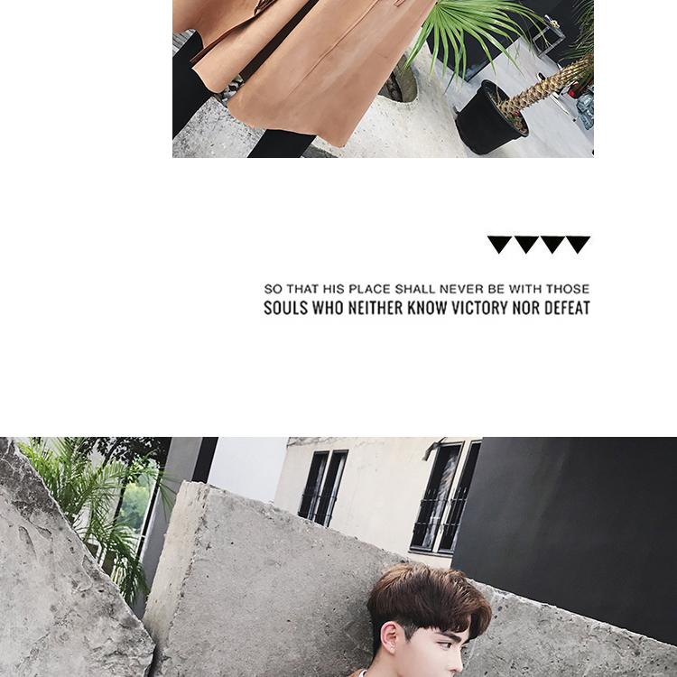 Áo khoác dài nam áo khoác nam Hàn Quốc bf ulzzang Anh đẹp trai Nhật Bản retro áo khoác da lộn áo khoác nam hàng hiệu