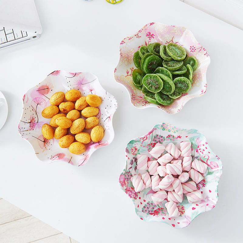 Fruit plate Snack plate Household creative living room coffee table Modern Nordic ins wedding plastic wedding fruit basket
