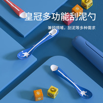 Baby spoon baby learning food supplement tools childrens tableware scraping puree scraping spoon artifact scraping mud spoon set