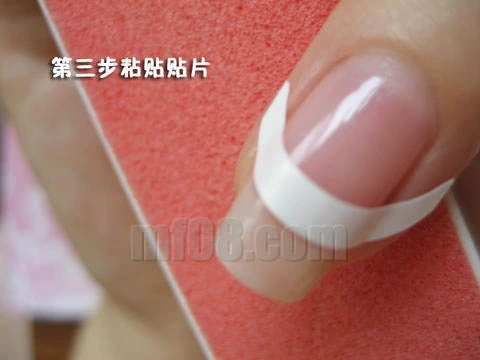 Mỹ OPI Nail Ba Lan Bộ Pháp H19 Hồng L03 Bạc Pháp Bộ nhãn dán Pháp kéo dài Không độc hại - Sơn móng tay / Móng tay và móng chân