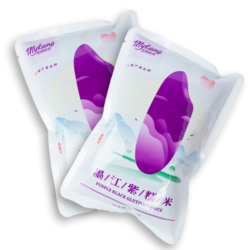 Gifts of old varieties of Purple glutinous rice Non-selling(500g)