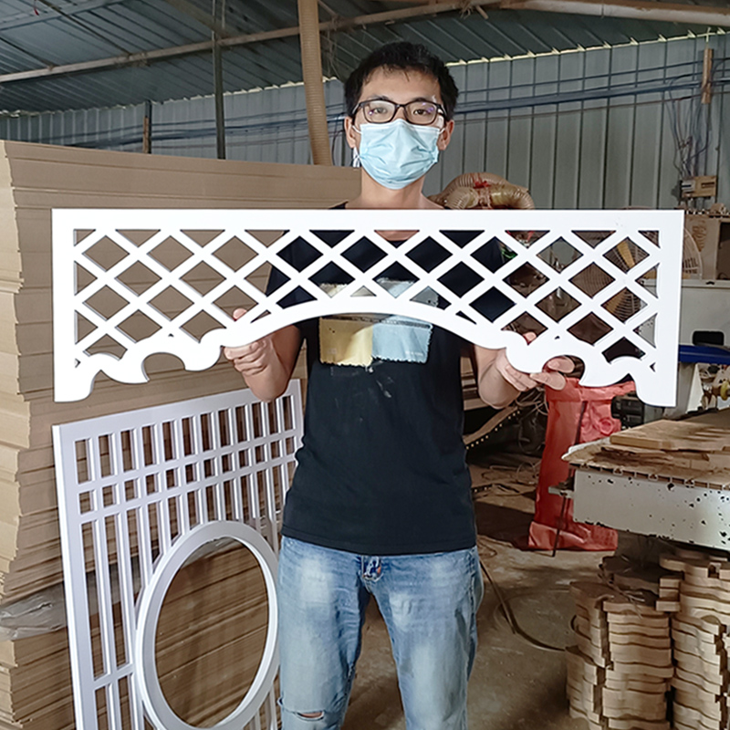 Door lintel decoration European-style door head living room aisle corridor beam carvings block PVC hanging down Custom porch partition