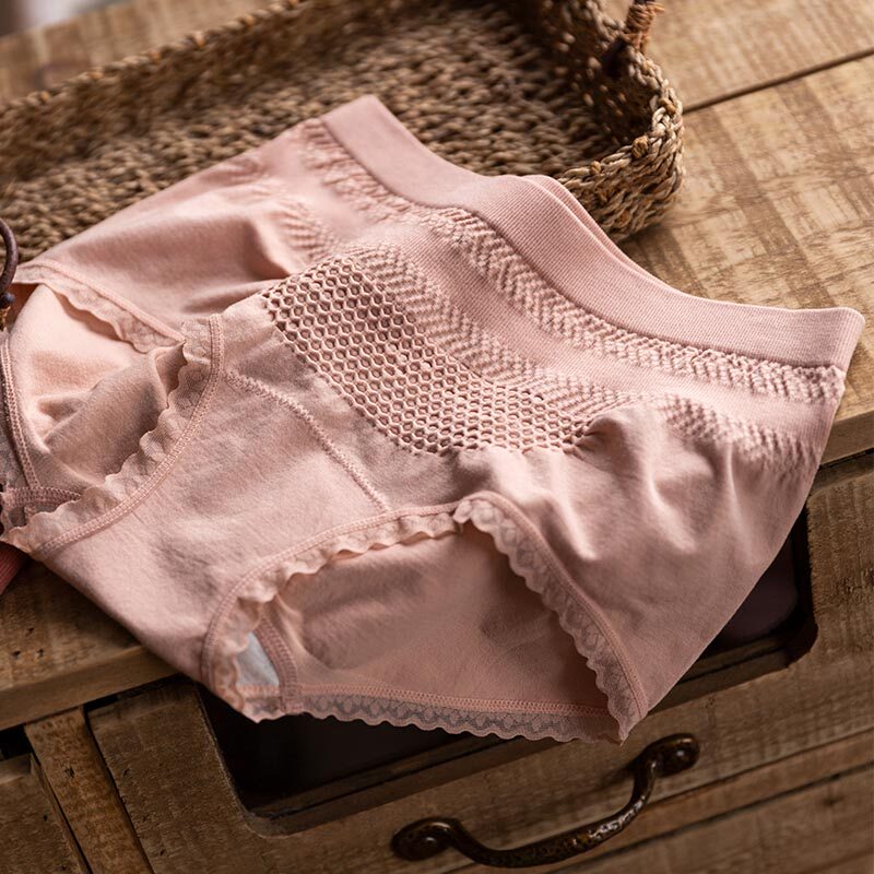 Boots Lower things spring and summer high waist Underpants ladies lace lace Flower side collection of gluteal cotton pro-skin-skin-skin-skin-skin-care