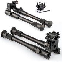 Xi Workshop] Metal folding bipod Jieying outdoor Jinming pinch tube telescopic 20mm guide rail exciting support frame