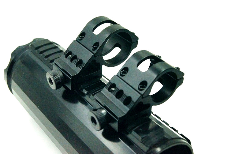 (Brother Xi's shop) alloy strong light flashlight fixture 20mm guide rail NERF crooked neck universal fixing bracket