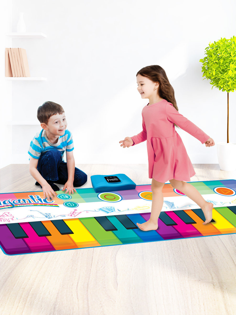 Boy girl Toddler children Dance Foot pedal keyboard 1 Piano blanket 3-8 years old Educational early education music toys