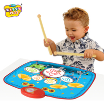 Xinling childrens childrens game blanket Early education puzzle drum set Music blanket Jazz drum Boy toy Birthday gift