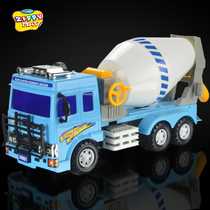 Xinling large inertial childrens engineering car car large drum truck mixing cement truck Toy model gift