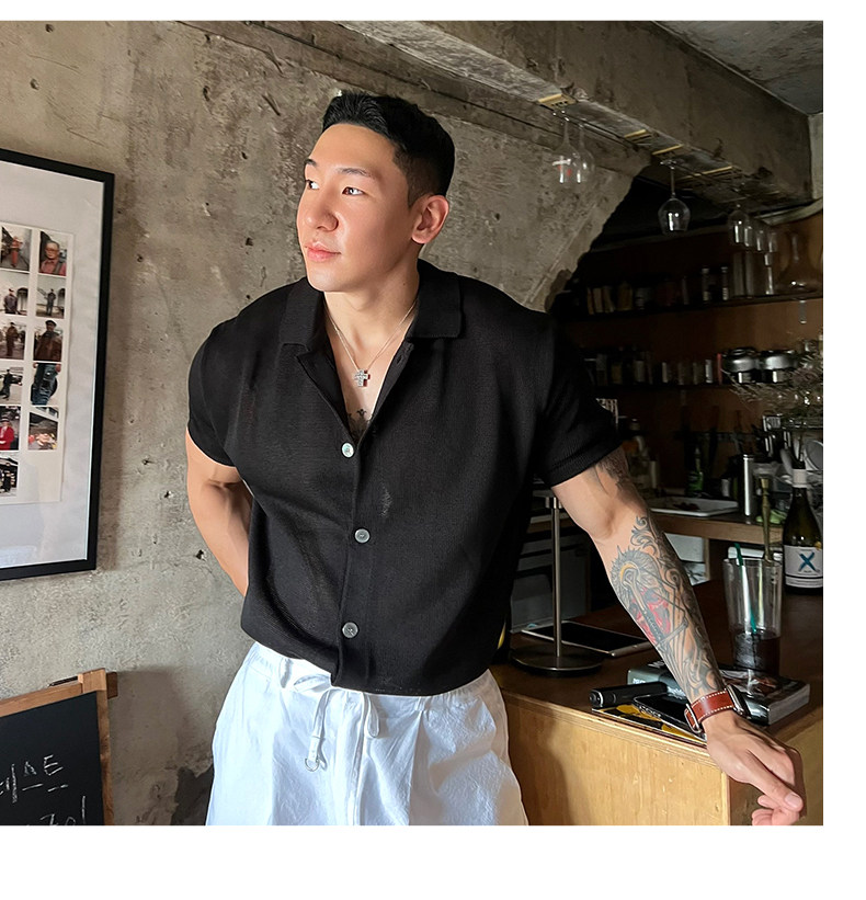 Летняя тонкая трикотажная трендовая элитная футболка polo, короткий рукав, в американском стиле 