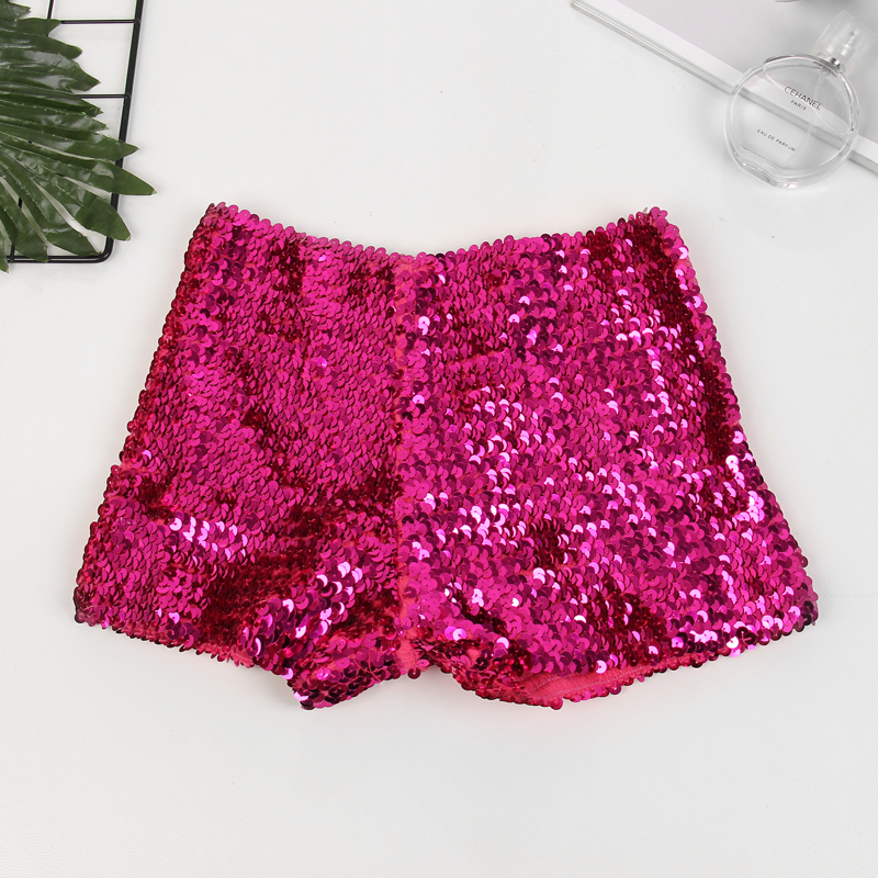 Nhà máy Dongyue bán hàng trực tiếp sequin mini quần short sân khấu dịch vụ biểu diễn hộp đêm siêu ngắn gợi cảm quần sooc bò nữ cạp cao