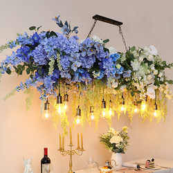 Bar Counter Chandelier, Creative Restaurant Banquet Hall Dining Table, Flower Shop, Sunroom, Window, Courtyard, Backyard Garden Decorative Plant Light
