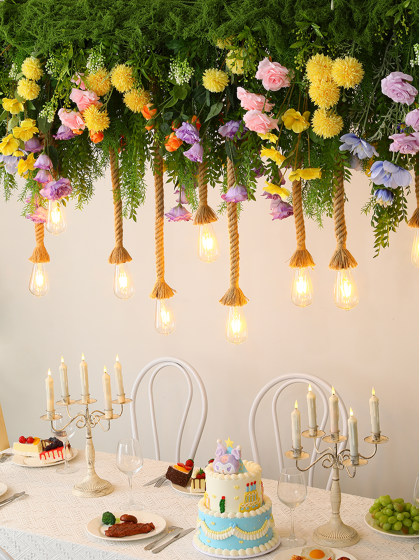 Creative Camp Party Table Plant Bar Chandelier High Atmosphere Lighting Sun Room Restaurant Homestay Decorative Lighting