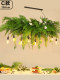 Creative Bar Chandelier, Floral Lamp, Sunroom Party Venue Layout, Dining Table, Courtyard, Simulated Plant Decoration Chandelier