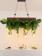 Bar Counter Pendant Light, Forest Style, Western Restaurant, Long Dining Table, Coffee Shop, Homestay, Sunroom, Courtyard, Shop Window, Green Plant Pendant Light
