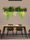 Plant Restaurant Chandelier, Dining Table Lamp, Nordic Western Restaurant Bar Counter, Sunroom, Flower Shop, Green Plants, Simple and Creative Lighting
