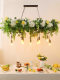 Plant-Shaped Dining Table Pendant Light, Western Restaurant Light, Milk Tea Shop, Dessert Shop, Flower Shop, Trendy Restaurant, Long Table Light, Bar Counter Light