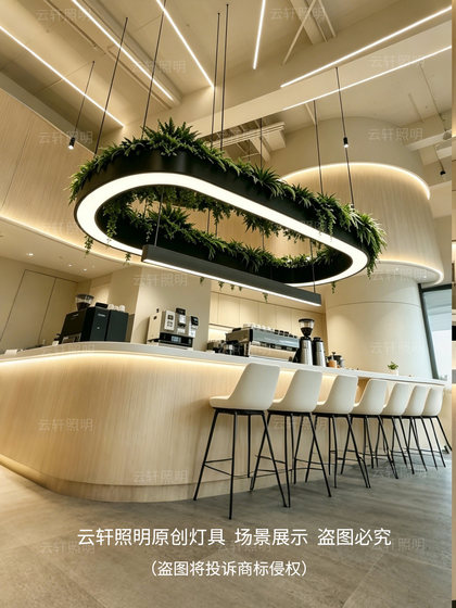 Bar Counter Pendant Light with Oval Aperture, Plant Light, Coffee Shop Front Desk, Shop, Restaurant, Leisure Area, Pantry Lighting Fixtures