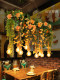 Creative Bar Chandelier, Glass Room, Sunroom, Restaurant Lamp, Flower Shop Window, Floral Art, Dining Table, Balcony Lamp, Plant Lighting
