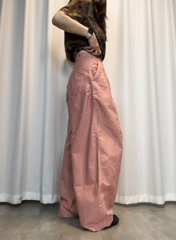 New Arrival: Smoke Peach Pink Imported Japanese Style 2026 Autumn New Women's Pants, Loose Casual Versatile Wide-Leg Pants