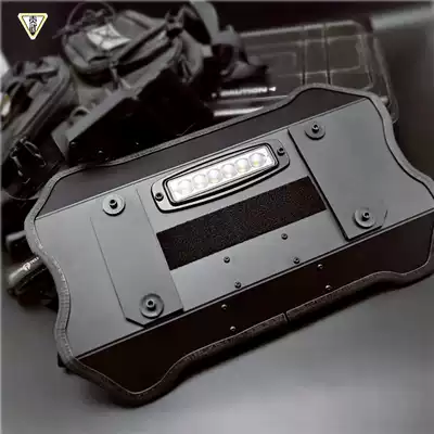 Tactical hand arm shield riot shield PC outdoor self-defense survival equipment flash shield safety multi-function flash