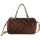 Универсальная сумка на одно плечо, сумка через плечо, из натуральной кожи, на цепочке