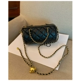 Универсальная сумка на одно плечо, сумка через плечо, из натуральной кожи, на цепочке