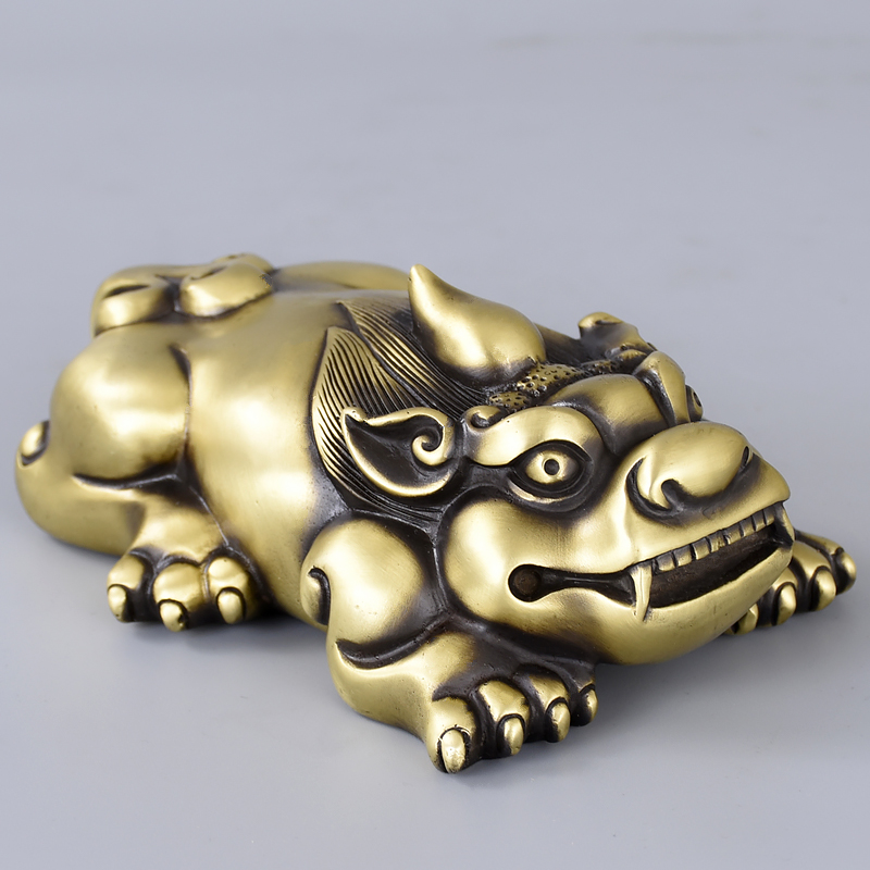 The Hospitality leopard Creativity Home Living Room Pure Copper On-board Leopard Car Decorations Open Gift Pendulum