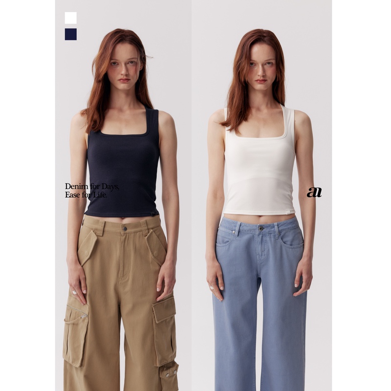 Madeinam【No Need to Wear a Bra】Soft Elastic Cotton Blend_Slim Fit Wide Shoulder Straps Double-Layer Integrated Cup Tank Top Madeinam【No Need to Wear a Bra】Soft Elastic Cotton Blend_Slim Fit Wide Shoulder Straps Double-Layer Integrated Cup Tank Top