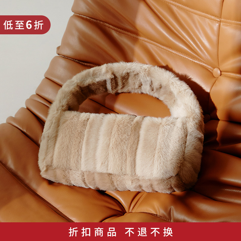 MADDEINAM HIGH-END WATER MINK SUEDE HOMOGENOUS COMPOSITE PROCESS LAYER SUBSENSATION TEXTURE HAND CARRY BAG SINGLE SHOULDER BAG