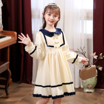 Girl Loretta 2021 New Princess Dress Stylish Long Sleeve Early Autumn Children Dress Small Scent Wind Children Foreign Air Dress