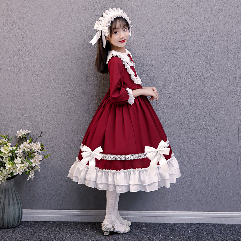 Princess Lolita dress girl 2022 Spring and Autumn girl Carolitta dress childhood dress