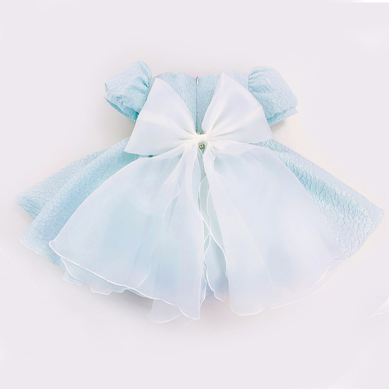 Princess dress girl plays out the summer's new foreign women's baby performance High-level children's festival host gown