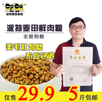 Natural Dog Food Golden Hair Salmorab teddy Bears Bears breed dogs General grain 5 catty of homemade grain