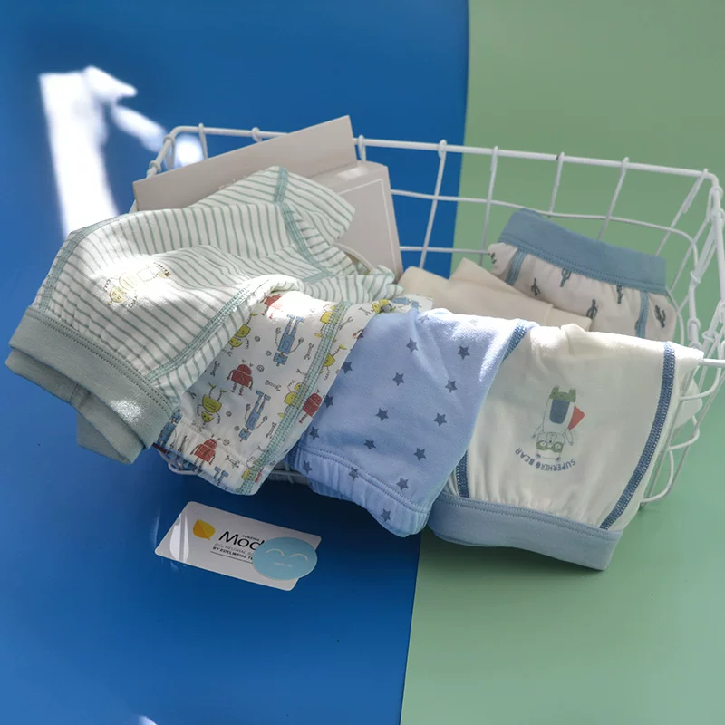 Разбитый код Clear Boys и детские хлопковые подштанники Pingjiang Lanjing модал хлопок в больших размерах - часть пояса короткие_big двадцать - угол