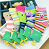 Đầy đủ 6 đôi hươu nai chính hãng cho bé gái mùa thu và mùa đông trong chiếc vớ cotton ống thoải mái cho bé học sinh 1-12 tuổi 2001 vớ sàn mỏng Vớ