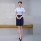 新款中国移动工作服女短袖衬衫衬衣移动公司营业员职业制服工装裙