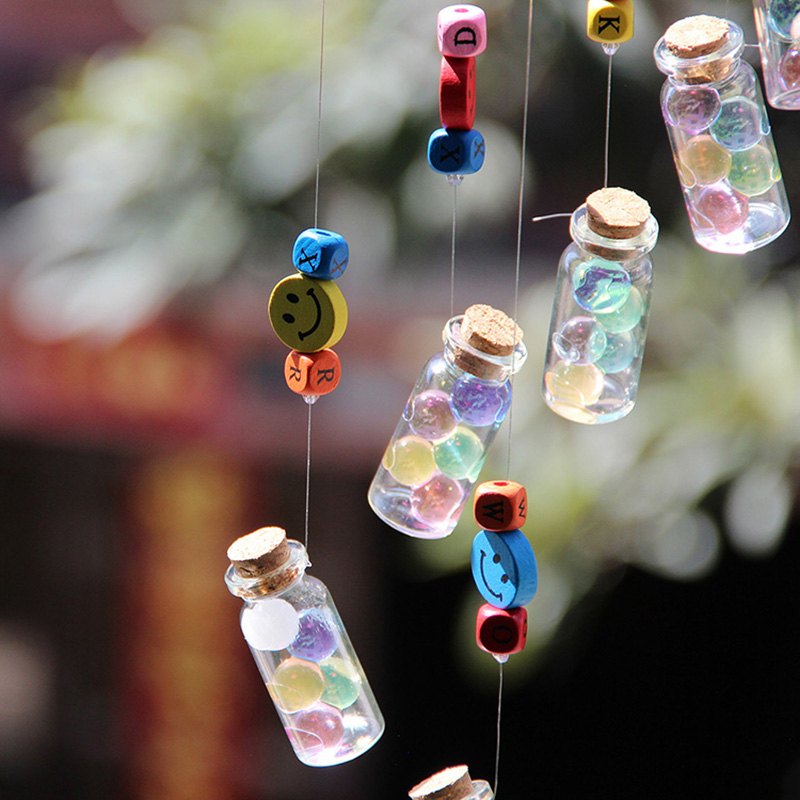 DIY wind chimes material package wooden Zhuhai Ocean baby wishing bottle Kindergarten operation Real estate activities handmade