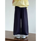 Штаны, летняя летняя одежда, тонкое средство от комаров, в корейском стиле, из хлопка и льна