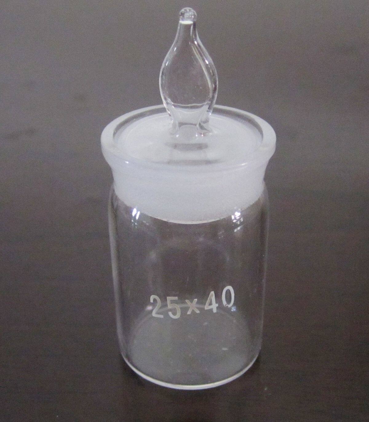 High - size weight bottle Glass grinding bottle 25 * 40 Experimental supplies consumables