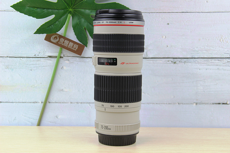 Ống kính DSLR Canon / Canon 70-200mm f / 4L USM Túi nhỏ màu trắng 70-200 Đồ cũ