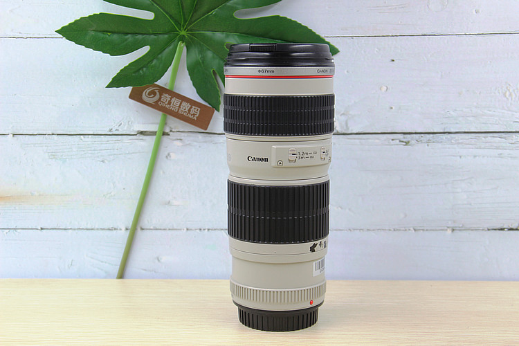 Ống kính DSLR Canon / Canon 70-200mm f / 4L USM Túi nhỏ màu trắng 70-200 Đồ cũ