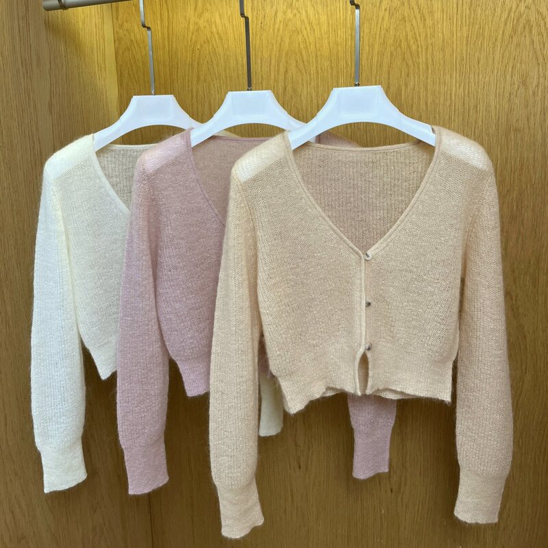 Parclaurana Love Island Mohair Slimming Short Cardigan Kyoto Sweet Dreams Summer Air Conditioning Shirt