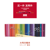 British Paperthinks Large leather Checkered notebook rainbow color