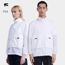 fooxmet sunscreen clothing men summer ultraviolet discoloration thin casual breathable skin clothing sunscreen women coat