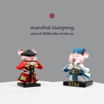 Yulin creation New Year New Year Pig Year Zodiac Car decoration Lucky Wenwu God of Wealth Zhaofu Eight Precepts Great Sage