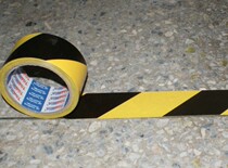 Floor tape warning tape yellow and black warning glue PVC floor glue floor glue divided area warning